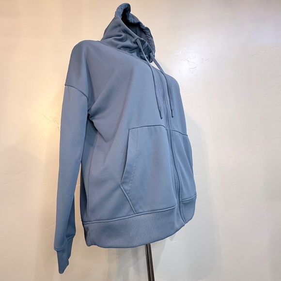 Mondetta XL Zip-Up Hoodie — Dusty Blue — Cozy Drawstring Hood - Picture 4 of 7